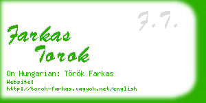 farkas torok business card